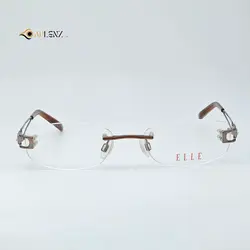 عینک طبی زنانه بیضی بدون دور برند ELLE کد ۱۷۶۷