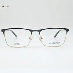 عینک طبی مردانه-زنانه برند VINCENZO فلزی مشکی طلایی کد ۱۷۹۷