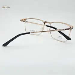 عینک طبی مردانه-زنانه برند VINCENZO فلزی مشکی طلایی کد ۱۷۹۷
