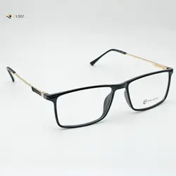 عینک طبی کائوچو مردانه-زنانه THEORIE مشکی طلایی و مشکی نقره ای کد ۱۷۹۲