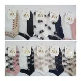 جوراب شیشه ای مجلسی اعلاء طرح دار بسته ۵ عددی