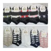 جوراب شیشه ای مجلسی اعلاء طرح دار بسته ۵ عددی