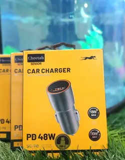 شارژر فندکی برند چیتا-cheetah با کابل تایپ سی