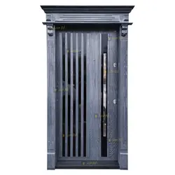 درب ضد سرقت مدرن مدل نیروانا پتینه نقره ای - تولید کننده درب ضد سرقت