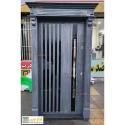 درب ضد سرقت مدرن مدل نیروانا پتینه نقره ای - تولید کننده درب ضد سرقت