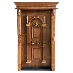 درب ضد سرقت گردو برجسته مدل محراب - تولید کننده درب ضد سرقت