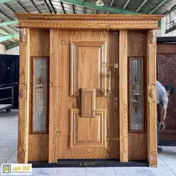 درب ضد سرقت لابی بلوط مدل دستبند - تولید کننده درب ضد سرقت