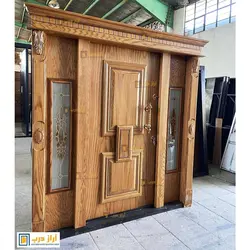 درب ضد سرقت لابی بلوط مدل دستبند - تولید کننده درب ضد سرقت