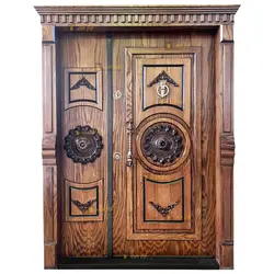 درب ضد سرقت لابی مدل دراج بلوط یک و نیم لنگه - تولید کننده درب ضد سرقت