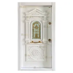 درب ضد سرقت راش مدل پلازا سفید - تولید کننده درب ضد سرقت