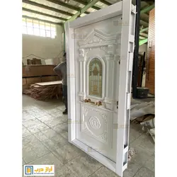 درب ضد سرقت راش مدل پلازا سفید - تولید کننده درب ضد سرقت