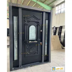 درب ضد سرقت لابی مدل پلازا مشکی - تولید کننده درب ضد سرقت