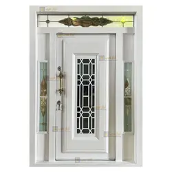 درب ضد سرقت لابی رویه فلز مدل شش ضلعی گلاس - تولید کننده درب ضد سرقت