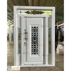 درب ضد سرقت لابی رویه فلز مدل شش ضلعی گلاس - تولید کننده درب ضد سرقت