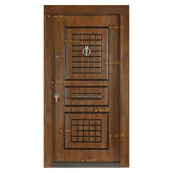 درب ضد سرقت راش مدل سه قاب شطرنجی - تولید کننده درب ضد سرقت