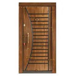 درب ضد سرقت رویه راش مدل نردبانی - تولید کننده درب ضد سرقت