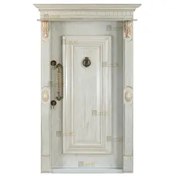 درب ضد سرقت بلوط مدل تک قاب جناقی - تولید کننده درب ضد سرقت