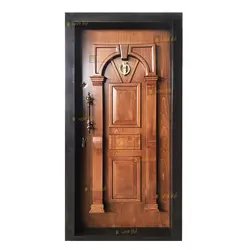 درب ضد سرقت راش برجسته مدل محراب - تولید کننده درب ضد سرقت