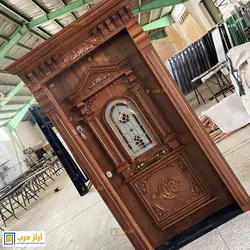 درب ضد سرقت راش برجسته مدل پلازا - تولید کننده درب ضد سرقت
