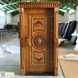 درب ضد سرقت راش برجسته مدل دراج - تولید کننده درب ضد سرقت