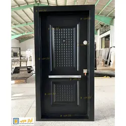 درب ضد سرقت رویه فلز مدل دو قاب شطرنج - تولید کننده درب ضد سرقت