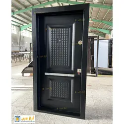 درب ضد سرقت رویه فلز مدل دو قاب شطرنج - تولید کننده درب ضد سرقت