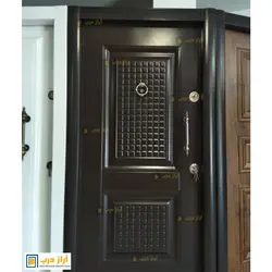 درب ضد سرقت رویه فلز مدل دو قاب شطرنج - تولید کننده درب ضد سرقت