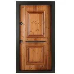 درب ضد سرقت ترمو وود مدل دو قاب - تولید کننده درب ضد سرقت