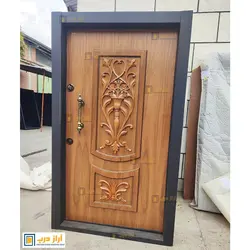 درب ضد سرقت گردو برجسته مدل گلدانی - تولید کننده درب ضد سرقت