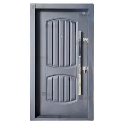 درب ضد سرقت فلزی مدل دوقاب شیاری - تولید کننده درب ضد سرقت