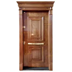 درب ضد سرقت راش مدل دو قاب ساده براق - تولید کننده درب ضد سرقت