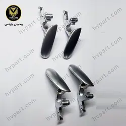 دستگیره درب داخلی ارسی rc کروم مات 206 و 207 طرح اورجینال دست 4 عددی