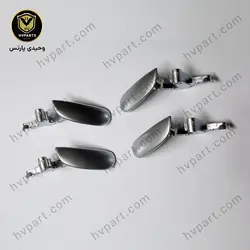 دستگیره درب داخلی ارسی rc کروم مات 206 و 207 طرح اورجینال دست 4 عددی
