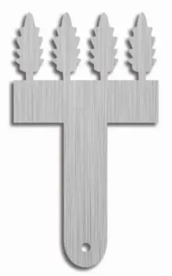 بودکور شانه شکلات استیل کوچک طرح برگ بلوط 240054