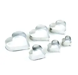 بودکور ست کاتر 6 تایی قلب ساده 27004