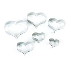 بودکور ست کاتر 6 تایی قلب نوک تیز 270012