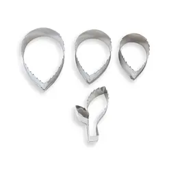 بودکور ست کاتر گلسازی 4 تایی برگ و ساقه رز 230074