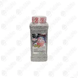 مروارید خوراکی رنگ نقره ای ریز (1کیلویی)
