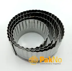 کاتر استیل کنگره دار گرد (4 تایی)