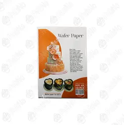 کاغذ ویفر پیپر (wafer paper)A4 بسته 10 تایی - لوازم قنادی پاک نو