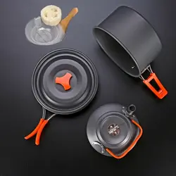 ست ظروف کوهنوردی و کمپینگ دونفره کمپسور| campsor cooking set