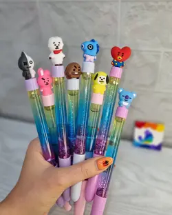 روان نویس آکواریوم طرح بی تی اس بی تی 21 با سری سیلیکونی جوهر آبی بسیار روان