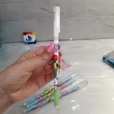 روان نویس خودکار حرارتی پاک کن دار پاک شونده با جوهر آبی طرح بی تی اس بی تی 21 bts bt21