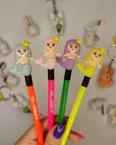 سر مدادی صورتی سرمدادی سیلیکونی فانتزی طرح پری دریایی