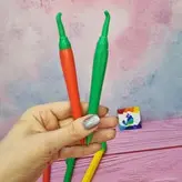 مداد نوکی اتود طرح سبزیجات فلفل قرمز و سبز