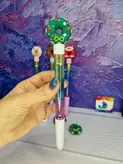 خودکار روان نویس آکواریومی کریسمس در 4 رنگ با جوهر آبی