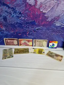 برچسب کارت استیکر کارت بانکی کارت مترو کارت اتوبوس کارت مخملی سه بعدی برجسته اکلیلی طرح پول دلار اسکناس ریال تومان