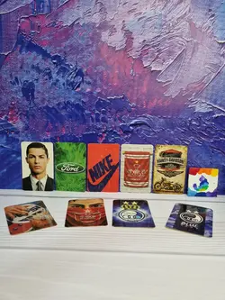 برچسب کارت استیکر کارت بانکی کارت مترو کارت اتوبوس کارت مخملی سه بعدی برجسته اکلیلی طرح ورزشی فوتبال رونالدو پرسپولیس استقلال