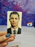 برچسب کارت استیکر کارت بانکی کارت مترو کارت اتوبوس کارت مخملی سه بعدی برجسته اکلیلی طرح ورزشی فوتبال رونالدو پرسپولیس استقلال