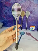 روان نویس طرح راکت بدمینتون در 4 رنگ با جوهر آبی